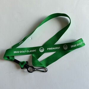 Pinehurst 2022 Golf Classic collectible lanyard green 15in drop NWOT